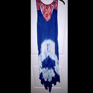 COPY - Free people Limited edition dyed tied and crochet dress